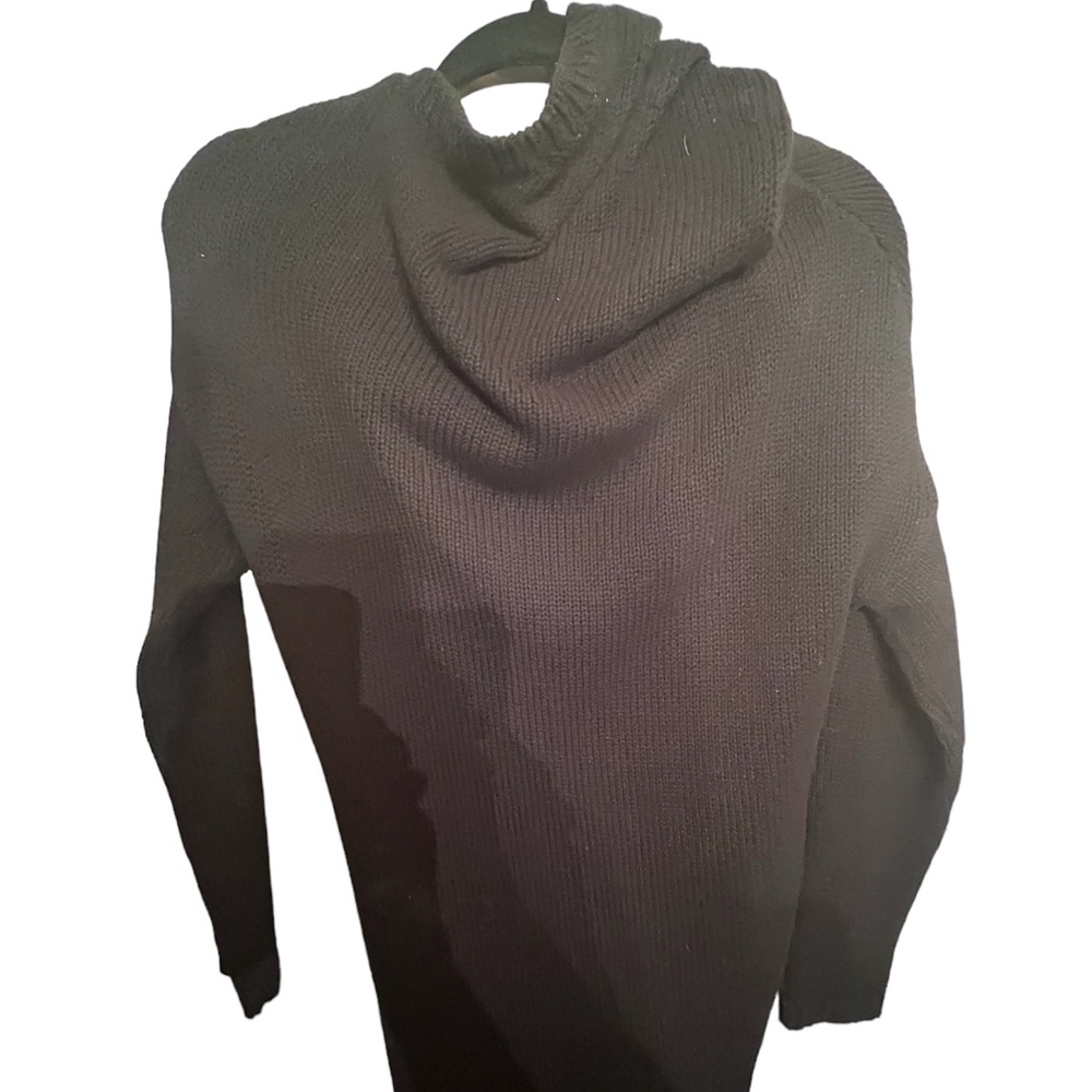 Black Asymmetrical Sweater Dress Size M